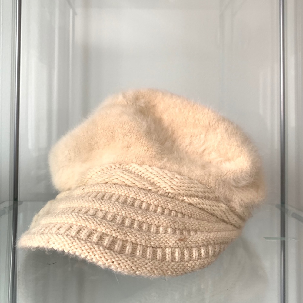Faux Fur Baker Boy Hat